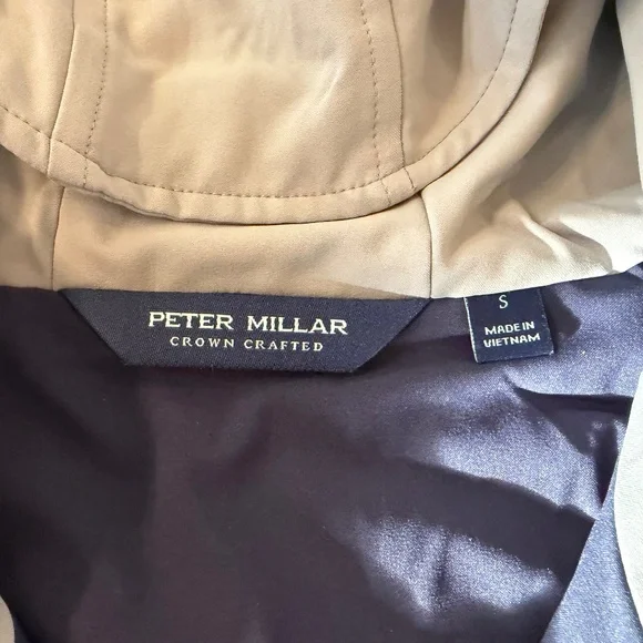 NWOT Peter Millar Approach Insulated Half-Snap Hoodie in Gale/Grey  (Size Small) - Picture 4 of 11